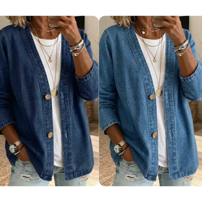 🎁New Arrival 50% OFF💥Women's Classic Button Front Denim Jacket🧥