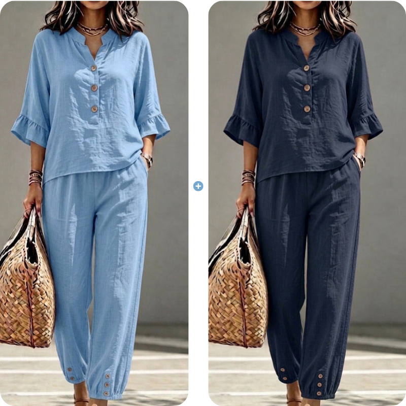 Women's Casual Top & Pants Two-Piece Set