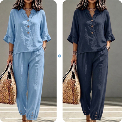 Women's Casual Top & Pants Two-Piece Set