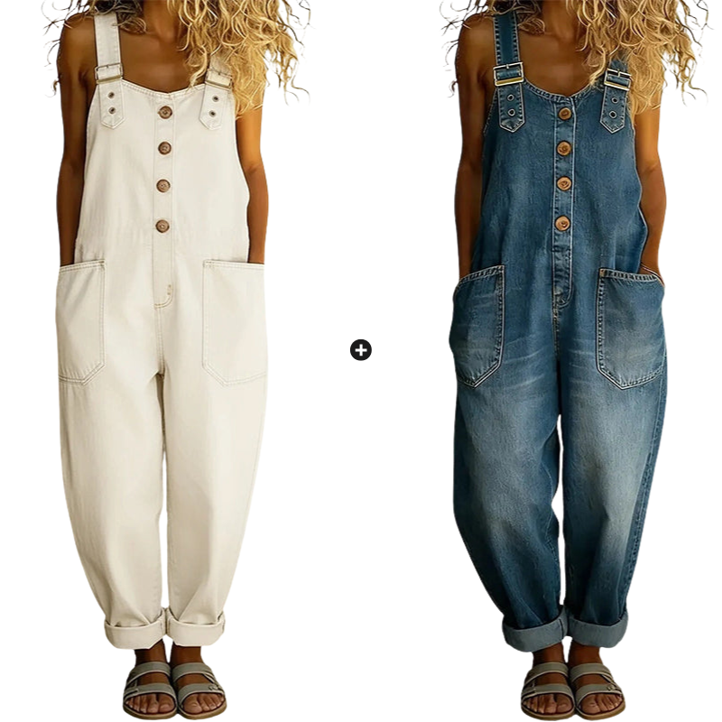 ⏰🔥LIMITED TIME 50% OFF! 👖 Women’s Casual Baggy Denim Overalls with Pockets – Comfortable, Trendy & Perfect for Everyday Outfits ✨💃