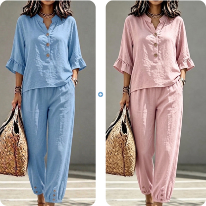 Women's Casual Top & Pants Two-Piece Set