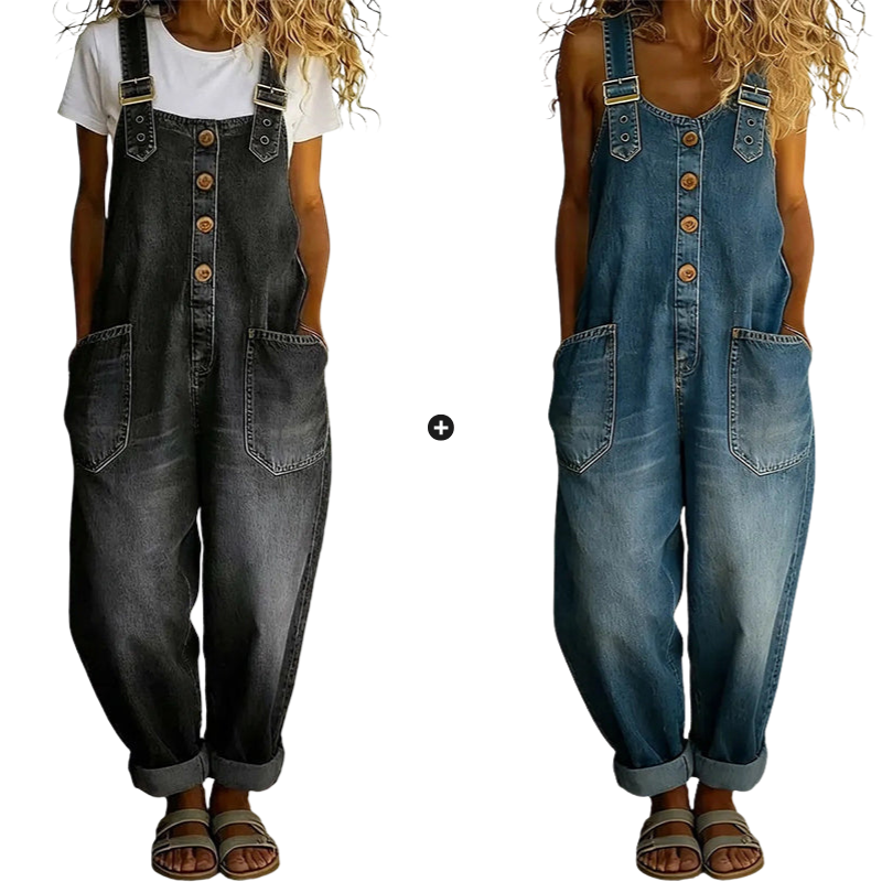 ⏰🔥LIMITED TIME 50% OFF! 👖 Women’s Casual Baggy Denim Overalls with Pockets – Comfortable, Trendy & Perfect for Everyday Outfits ✨💃