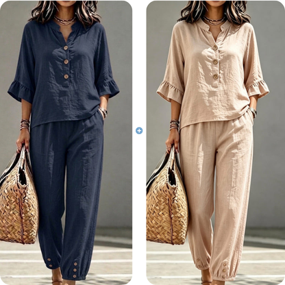Women's Casual Top & Pants Two-Piece Set