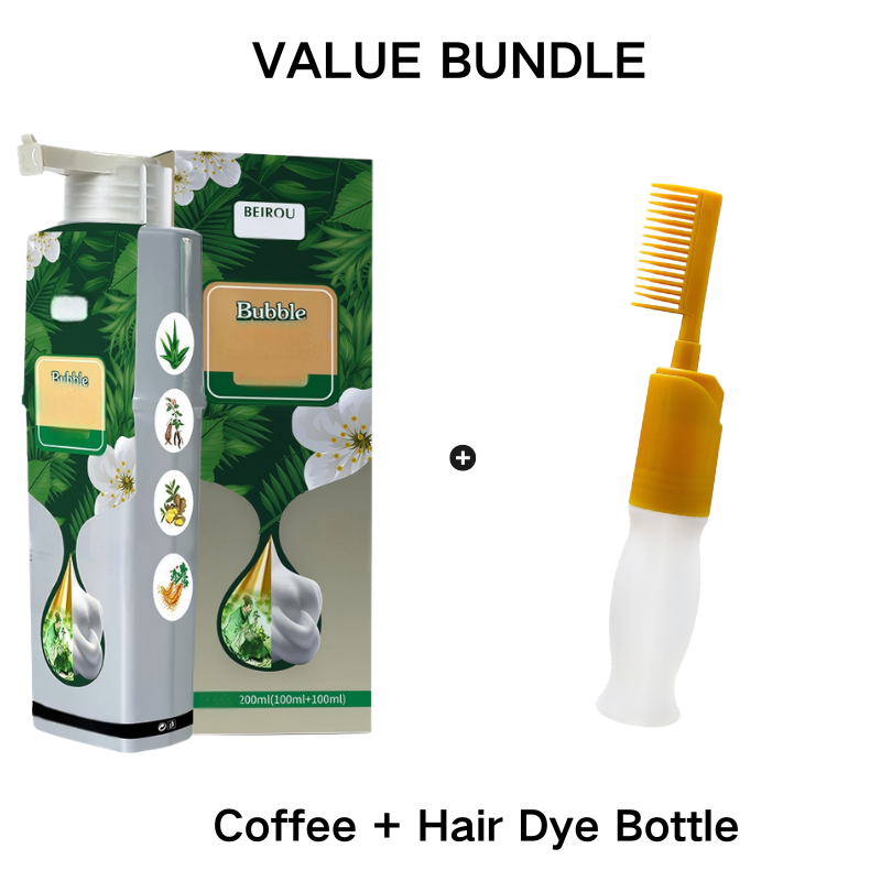 Pure Plant Extract For Grey Hair Color Bubble Dye
