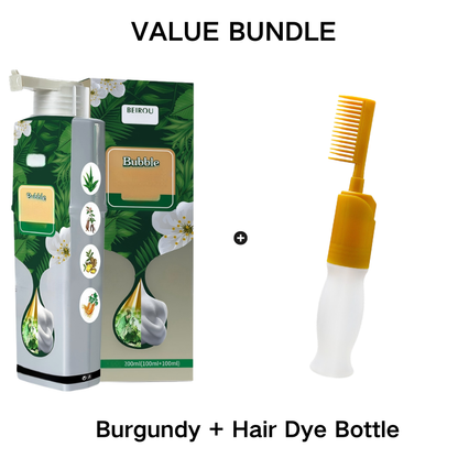 Pure Plant Extract For Grey Hair Color Bubble Dye