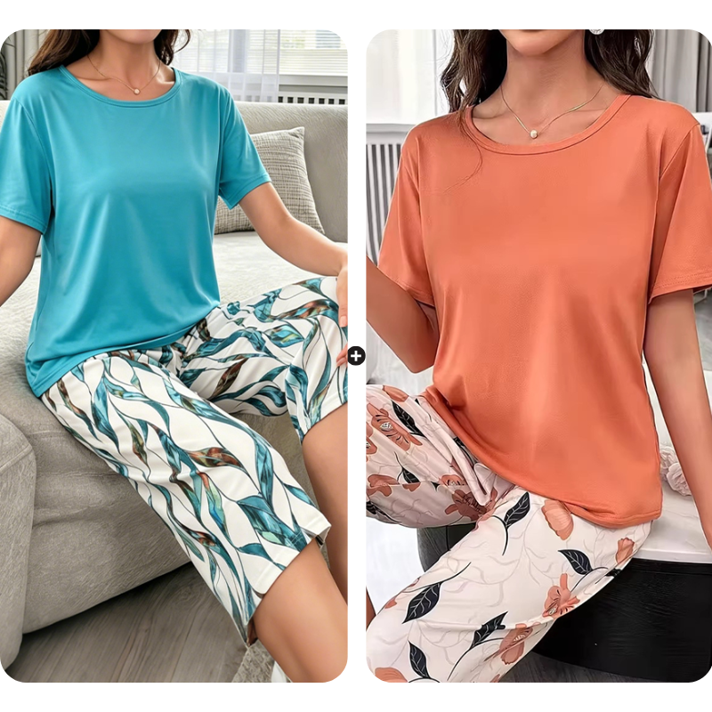 💤🔥 SUMMER DEAL: -50% 👗 Women's comfortable pajama set – soft, airy & perfect for warm nights ✨