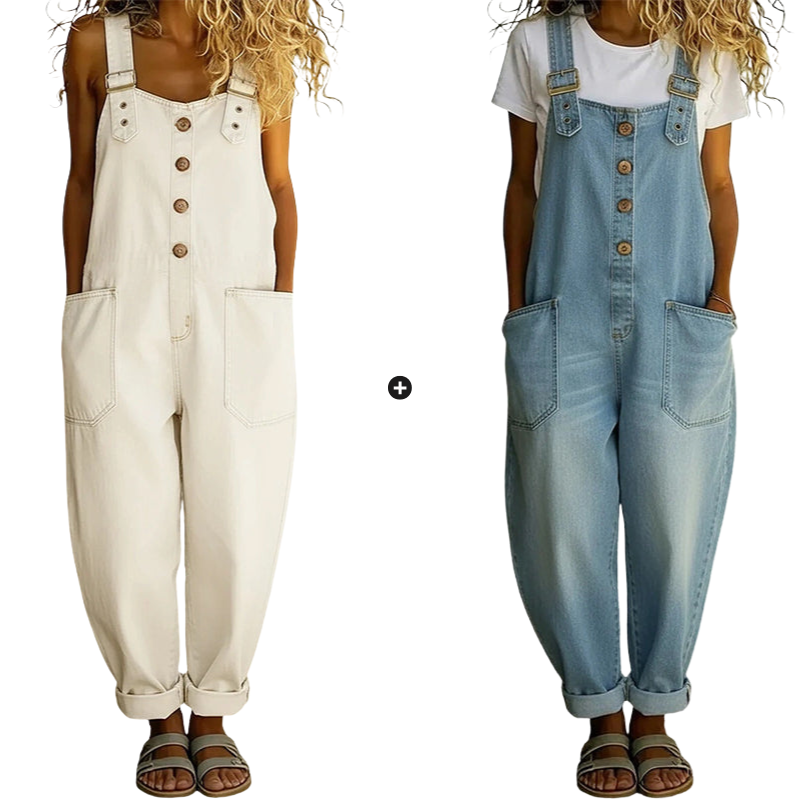 ⏰🔥LIMITED TIME 50% OFF! 👖 Women’s Casual Baggy Denim Overalls with Pockets – Comfortable, Trendy & Perfect for Everyday Outfits ✨💃