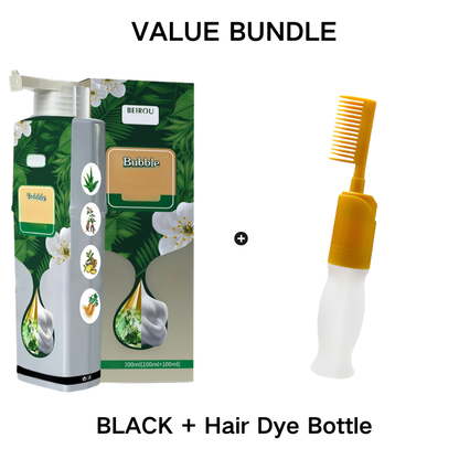 Pure Plant Extract For Grey Hair Color Bubble Dye