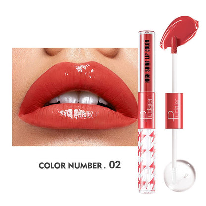 16 Colors Double Ended Highlighting Lip Gloss - High-shine Long-lasting✨