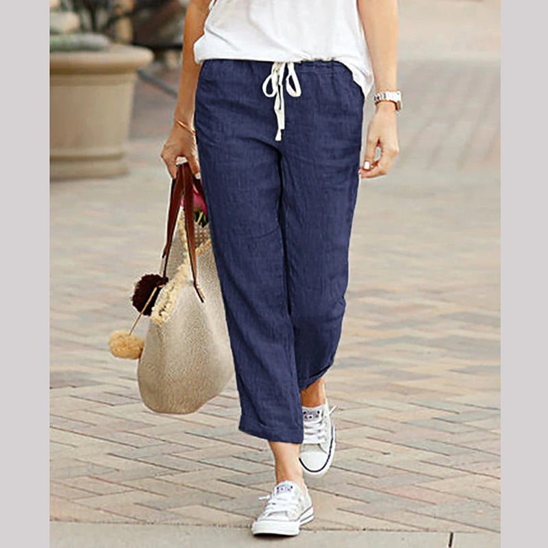 Women's Linen Casual Ankle Pants💐
