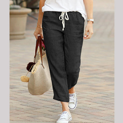 Women's Linen Casual Ankle Pants💐