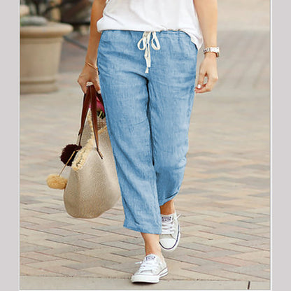 Women's Linen Casual Ankle Pants💐