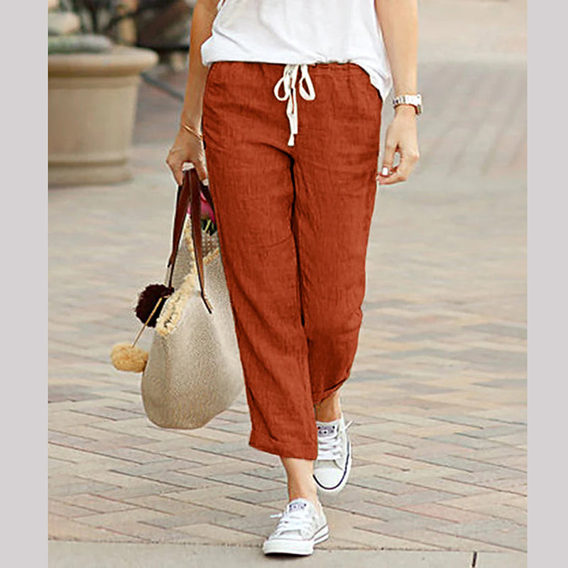 Women's Linen Casual Ankle Pants💐
