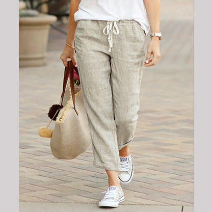 Women's Linen Casual Ankle Pants💐