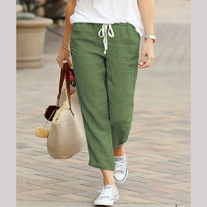 Women's Linen Casual Ankle Pants💐