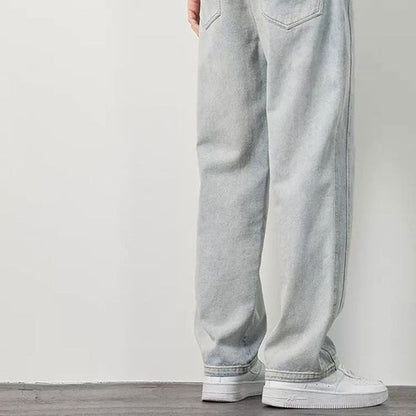 Men's Loose Straight Jeans👖（Free Belt ⏳）