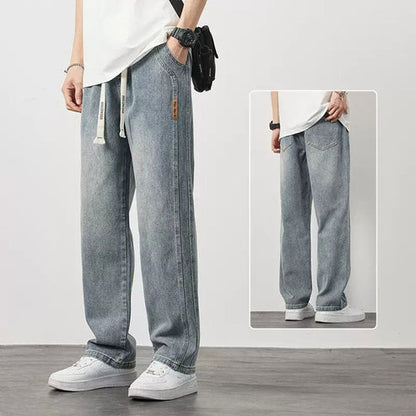 Men's Loose Straight Jeans👖（Free Belt ⏳）