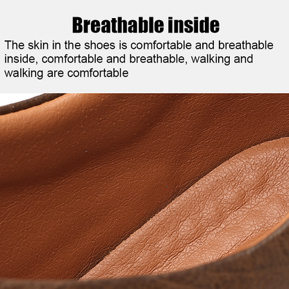 Italian handmade leather shoes, breathable casual shoes