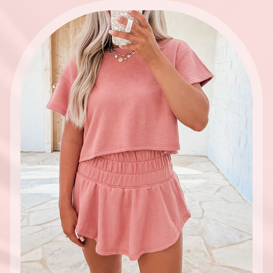 Casual T-Shirt & Skirt 2 Piece Set