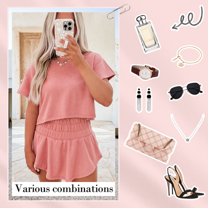 Casual T-Shirt & Skirt 2 Piece Set
