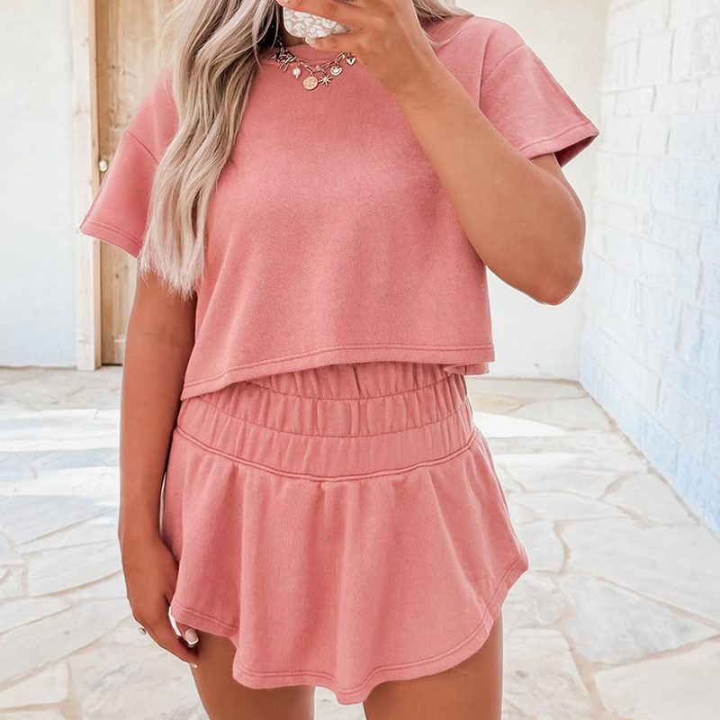 Casual T-Shirt & Skirt 2 Piece Set