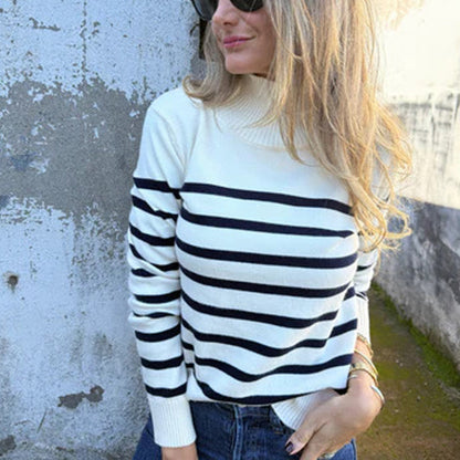 💥Hot Sale🔥Women's Striped Knit Sweater
