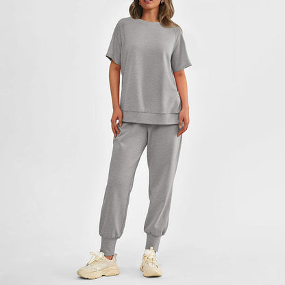 🔥49%  OFF Hat Sale🔥Women’s Casual Loose Fit Two-Piece T-Shirt & Pants Tracksuit Set