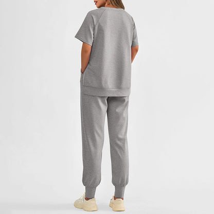 🔥49%  OFF Hat Sale🔥Women’s Casual Loose Fit Two-Piece T-Shirt & Pants Tracksuit Set