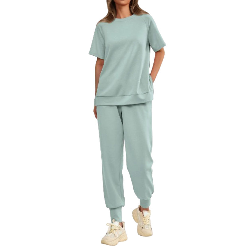 🔥49%  OFF Hat Sale🔥Women’s Casual Loose Fit Two-Piece T-Shirt & Pants Tracksuit Set