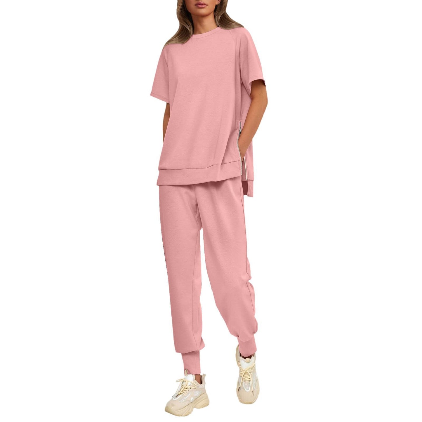 🔥49%  OFF Hat Sale🔥Women’s Casual Loose Fit Two-Piece T-Shirt & Pants Tracksuit Set