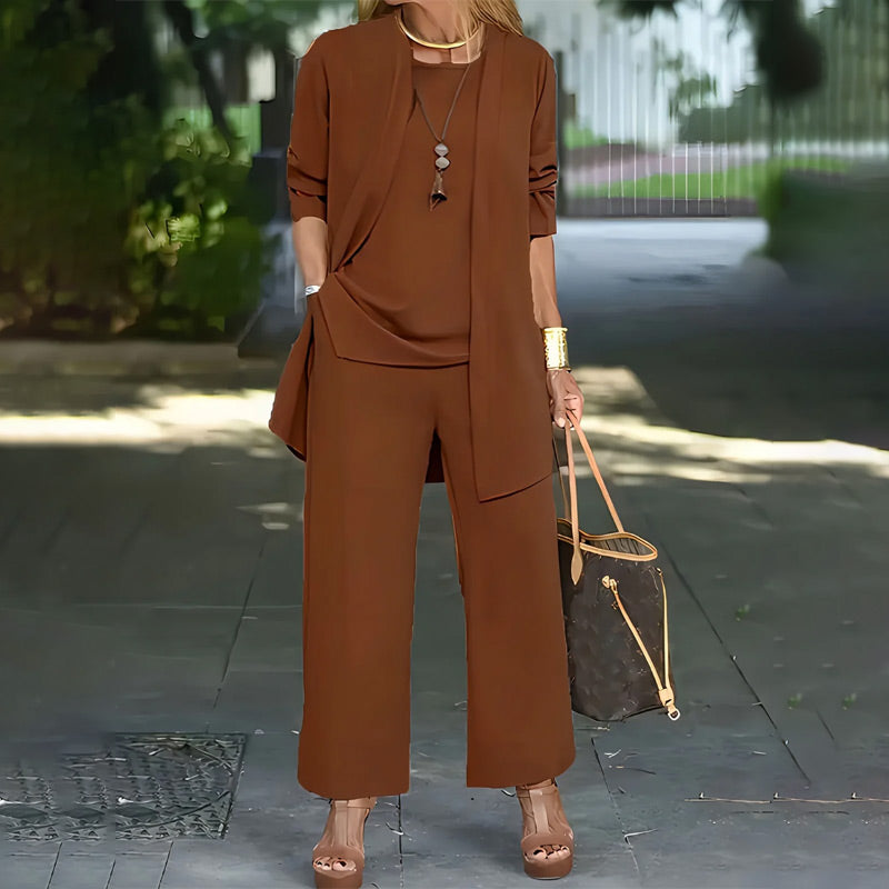 Elegant Women's Relaxed Fit 3-Piece Set
