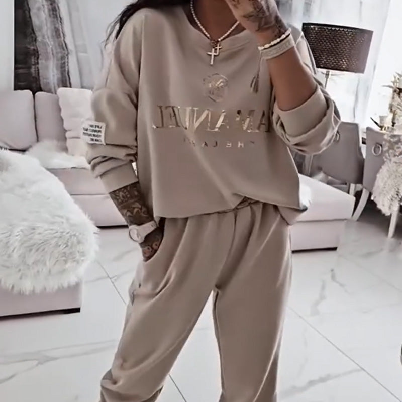 ⏳Limited time offer! ⏰Casual set for women, printed blouse and loose pants