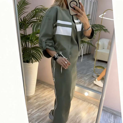⏳Time-limited Special⏰Women's Stand Collar Jacket & Dress Set