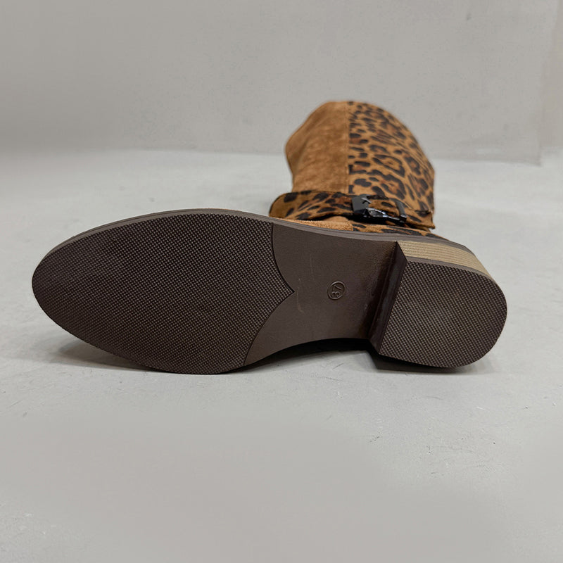 💜LAST DAY PROMOTION - 50%OFF💜Women's Leopard Print Riding Boots