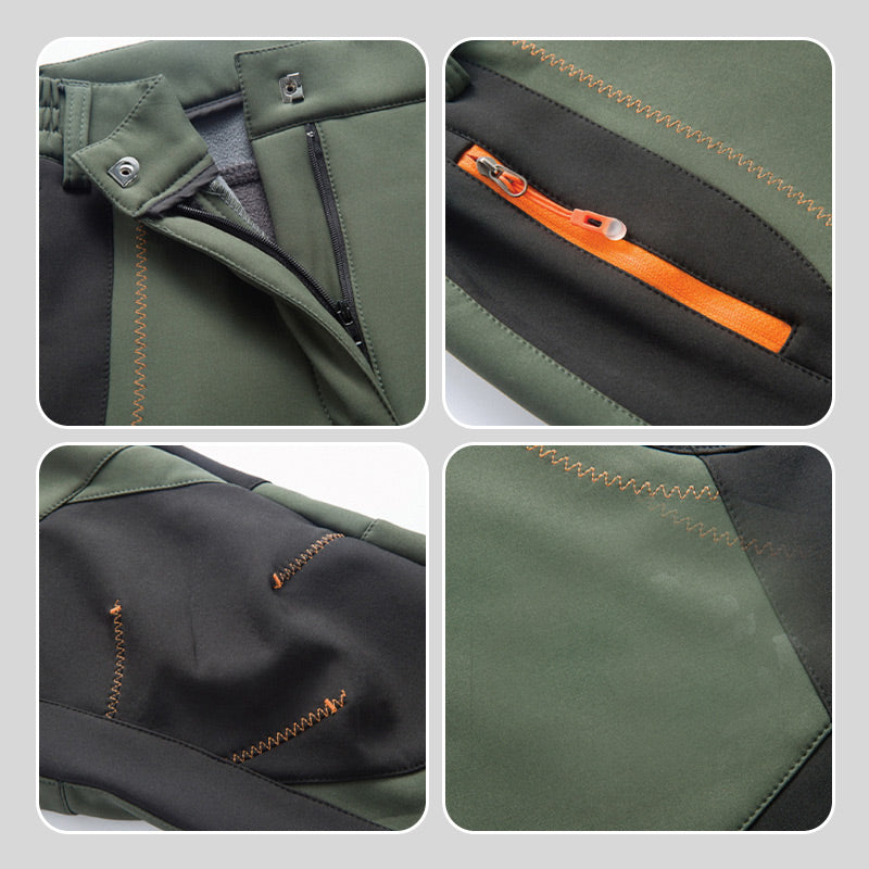 🔥👖Windproof Waterproof Warm Elastic Waist Hiking Pants