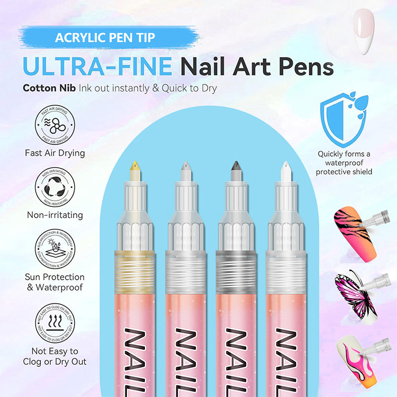✨12-color professional nail art pen set