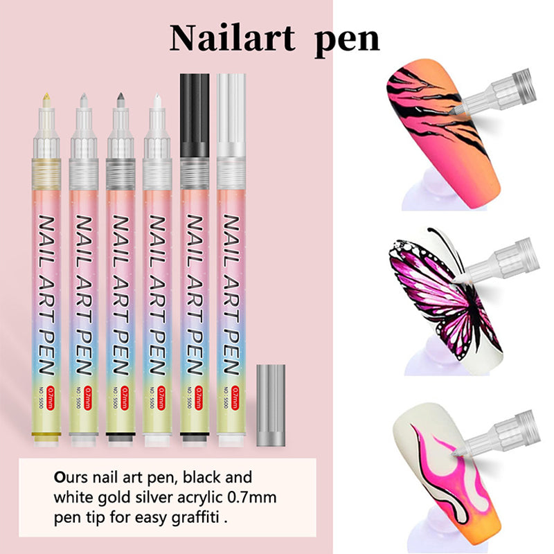 ✨12-color professional nail art pen set