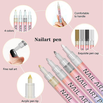 ✨12-color professional nail art pen set