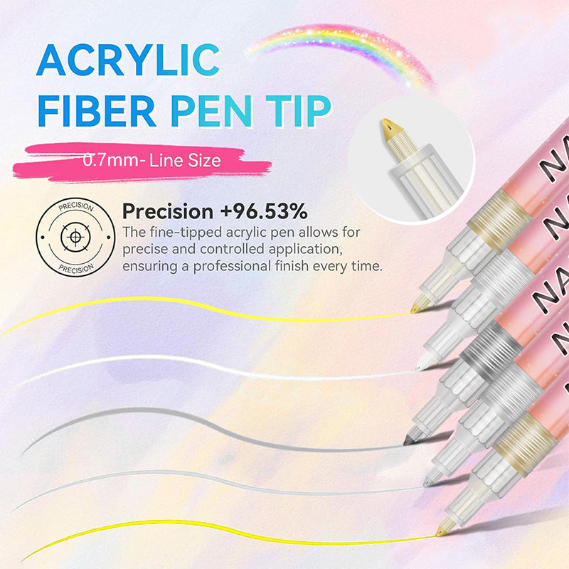 ✨12-color professional nail art pen set