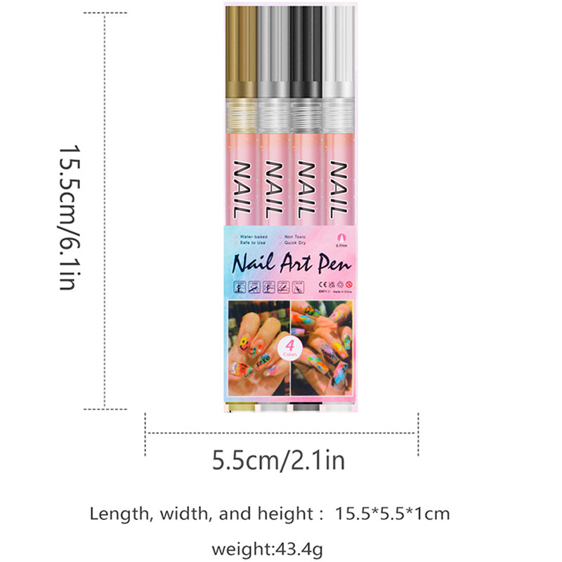 ✨12-color professional nail art pen set