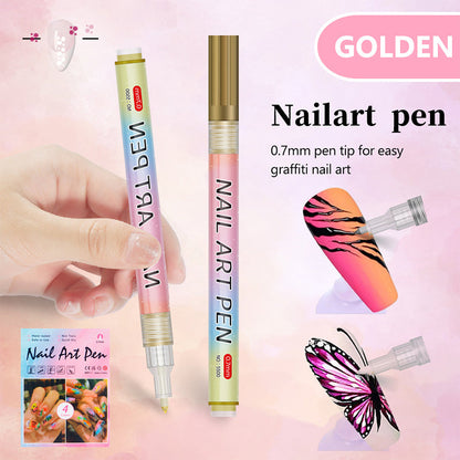 ✨12-color professional nail art pen set