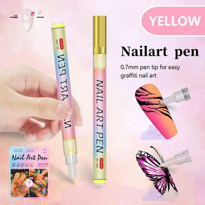✨12-color professional nail art pen set