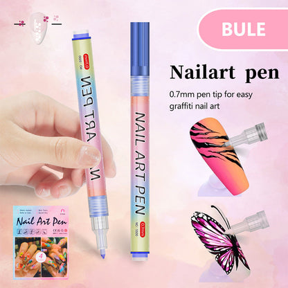 ✨12-color professional nail art pen set