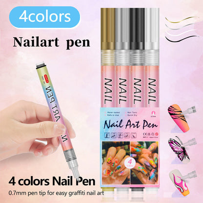 ✨12-color professional nail art pen set