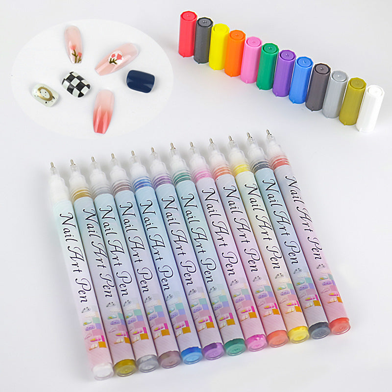 ✨12-color professional nail art pen set