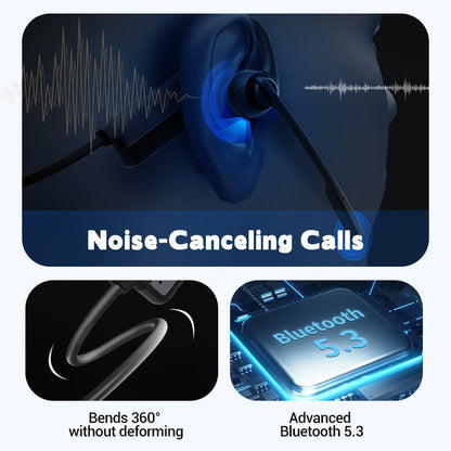 💎 50% OFF! 💎 Open-Ear Wireless Bluetooth Headset – Noise-Canceling Mic, 10H Battery & Bluetooth 5.3 🎧🚗