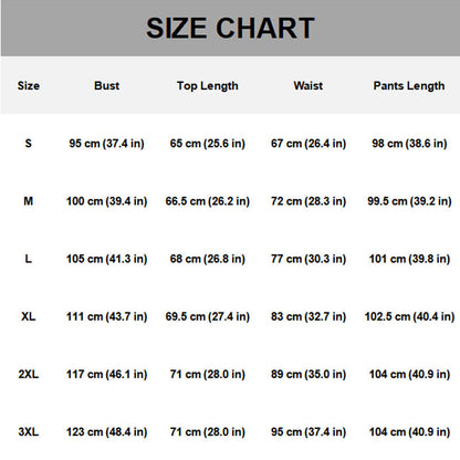 Casual Striped Top & Ankle-Length Pants Set