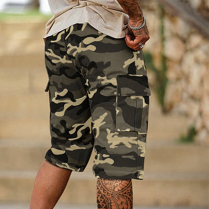 🩳 50% OFF NOW! ⚡ Men's Camo Cargo Shorts – Multi-Pocket, Adjustable & Breathable (2XS–3XL) 🏔️