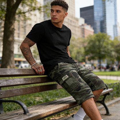🩳 50% OFF NOW! ⚡ Men's Camo Cargo Shorts – Multi-Pocket, Adjustable & Breathable (2XS–3XL) 🏔️