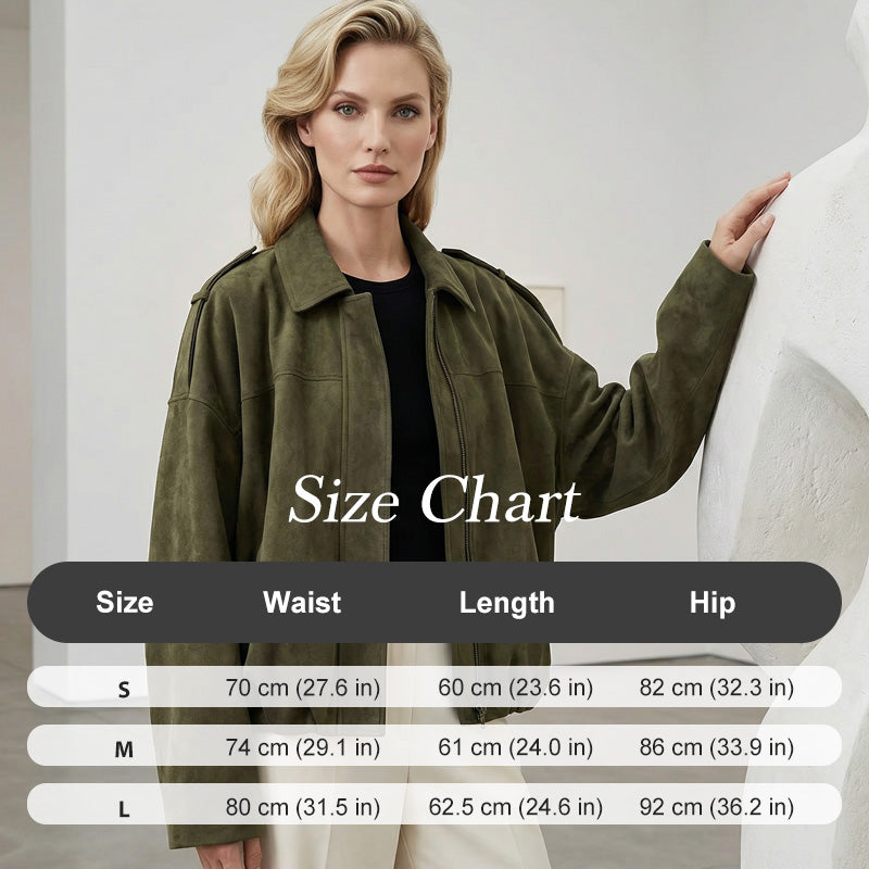 🧥 50% OFF NOW! ✨ Women's Suede-Like Cropped Bomber Jacket – Soft Fabric, Modern Silhouette & Versatile Style 👜